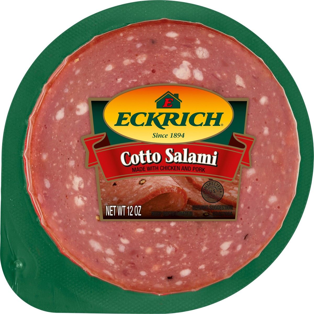 slide 5 of 8, Eckrich Sliced Cotto Salami Lunchmeat, 12 oz, 122 oz