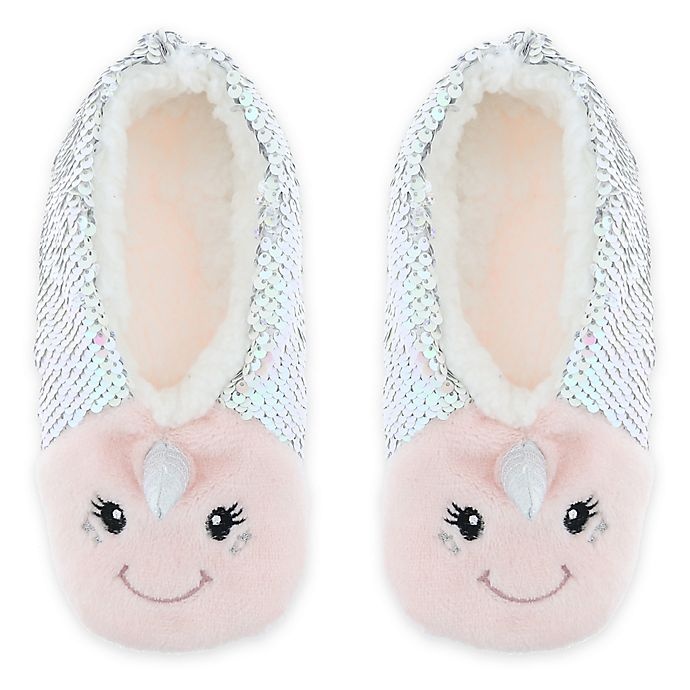 slide 1 of 1, Capelli New York Unicorn Sequin Critter Footie - Small/Medium, 1 ct