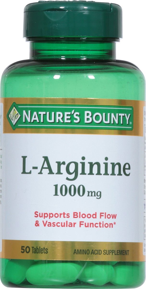 slide 5 of 9, Nature's Bounty L-Arginine Amino Acid Tablets, 50 Ct, 1 ct