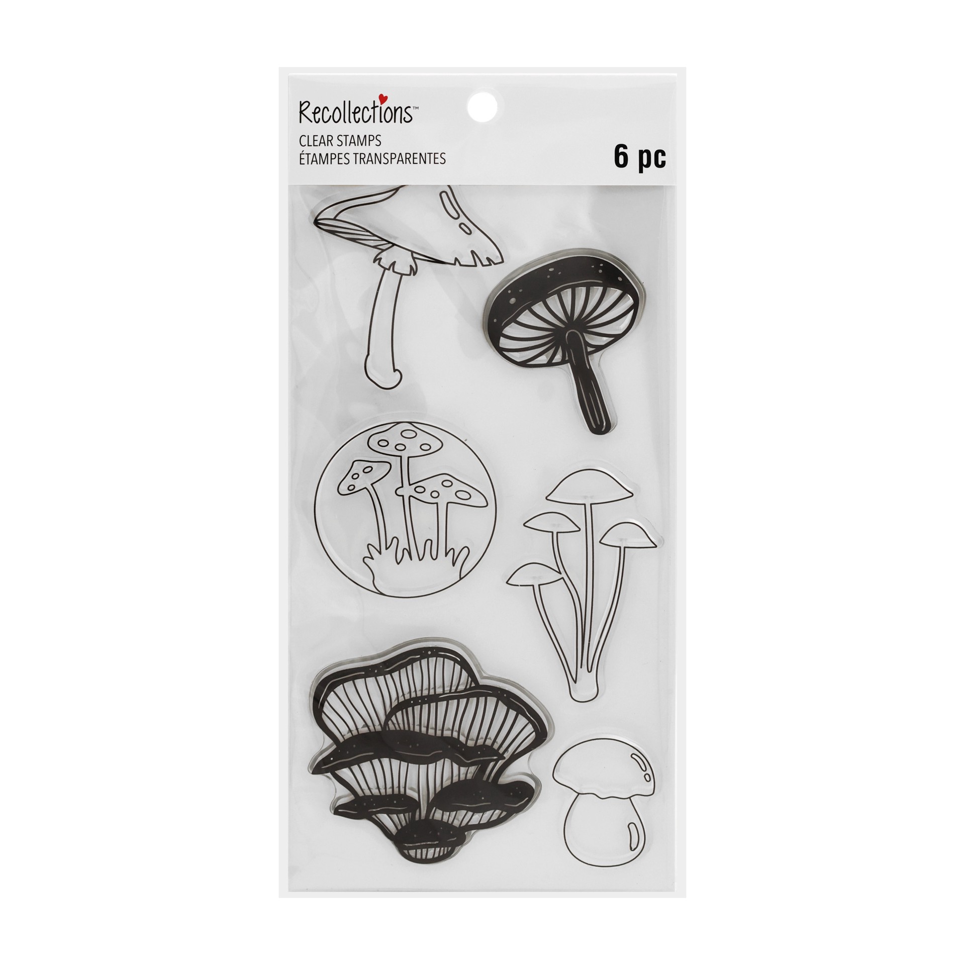 slide 2 of 5, Mushroom Clear Stamps, 6ct. By Recollections, 6 ct