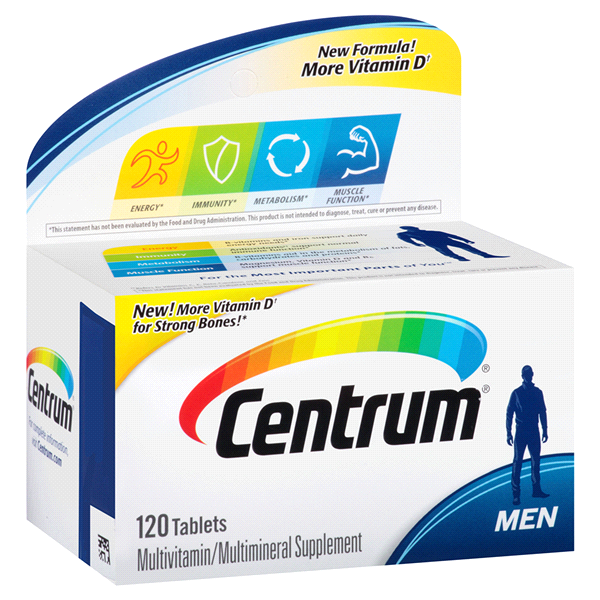 slide 1 of 5, Centrum Men's Multivitamin, 120 ct