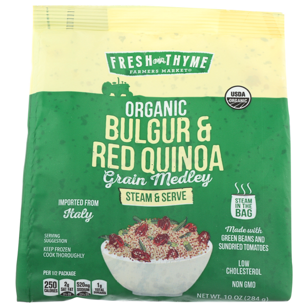 slide 1 of 1, Fresh Thyme Org Bulgar Red Quinoa Grain Medley, 10 oz