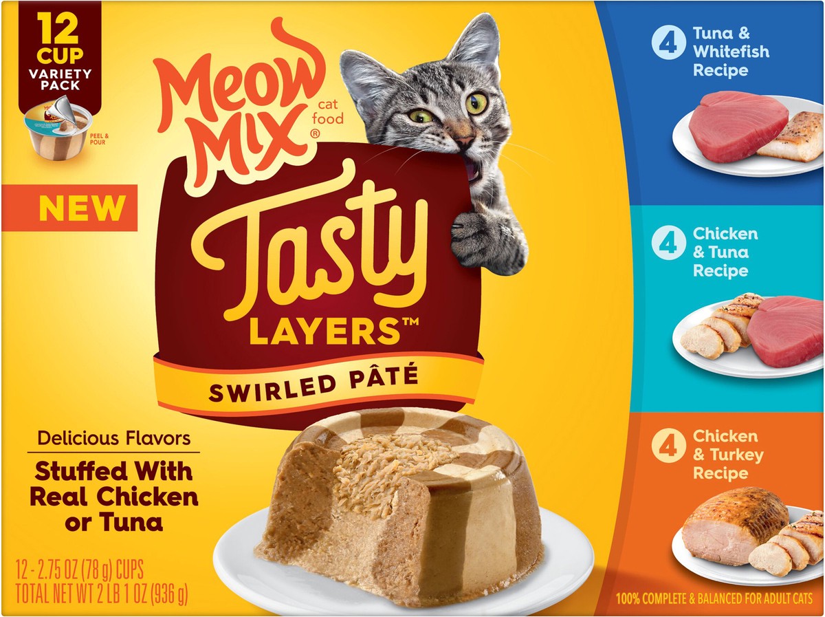 slide 2 of 8, Meow Mix Cat Food, 33 oz