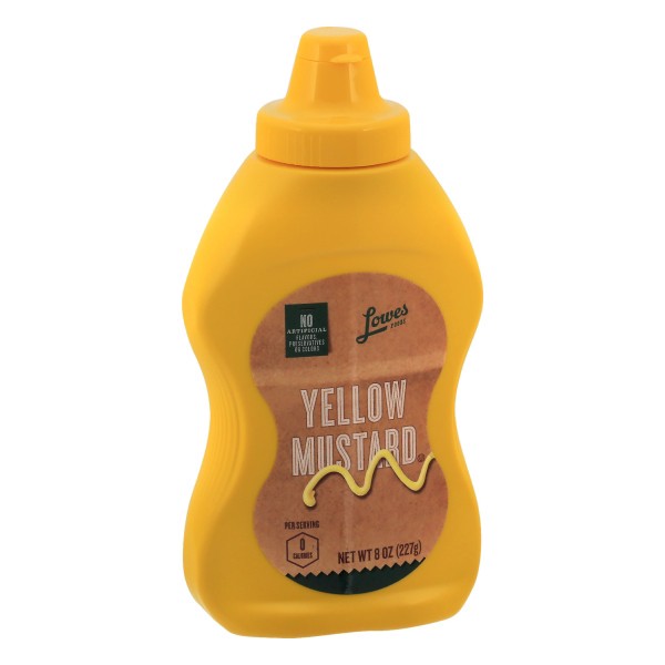 slide 1 of 1, Lowes Foods Yellow Mustard, 8 oz