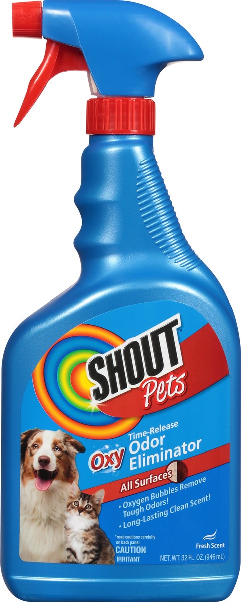 slide 4 of 11, Shout Pets Oxy Time-Release Fresh Scent Odor Eliminator 32 oz, 32 oz