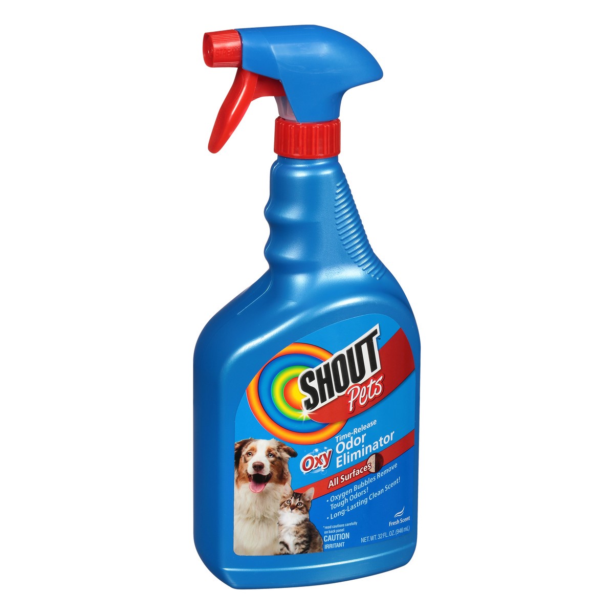 slide 5 of 11, Shout Pets Oxy Time-Release Fresh Scent Odor Eliminator 32 oz, 32 oz