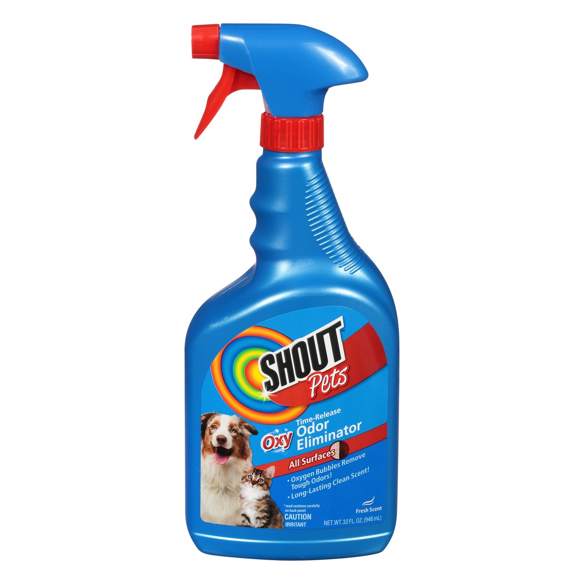 slide 1 of 11, Shout Pets Oxy Time-Release Fresh Scent Odor Eliminator 32 oz, 32 oz