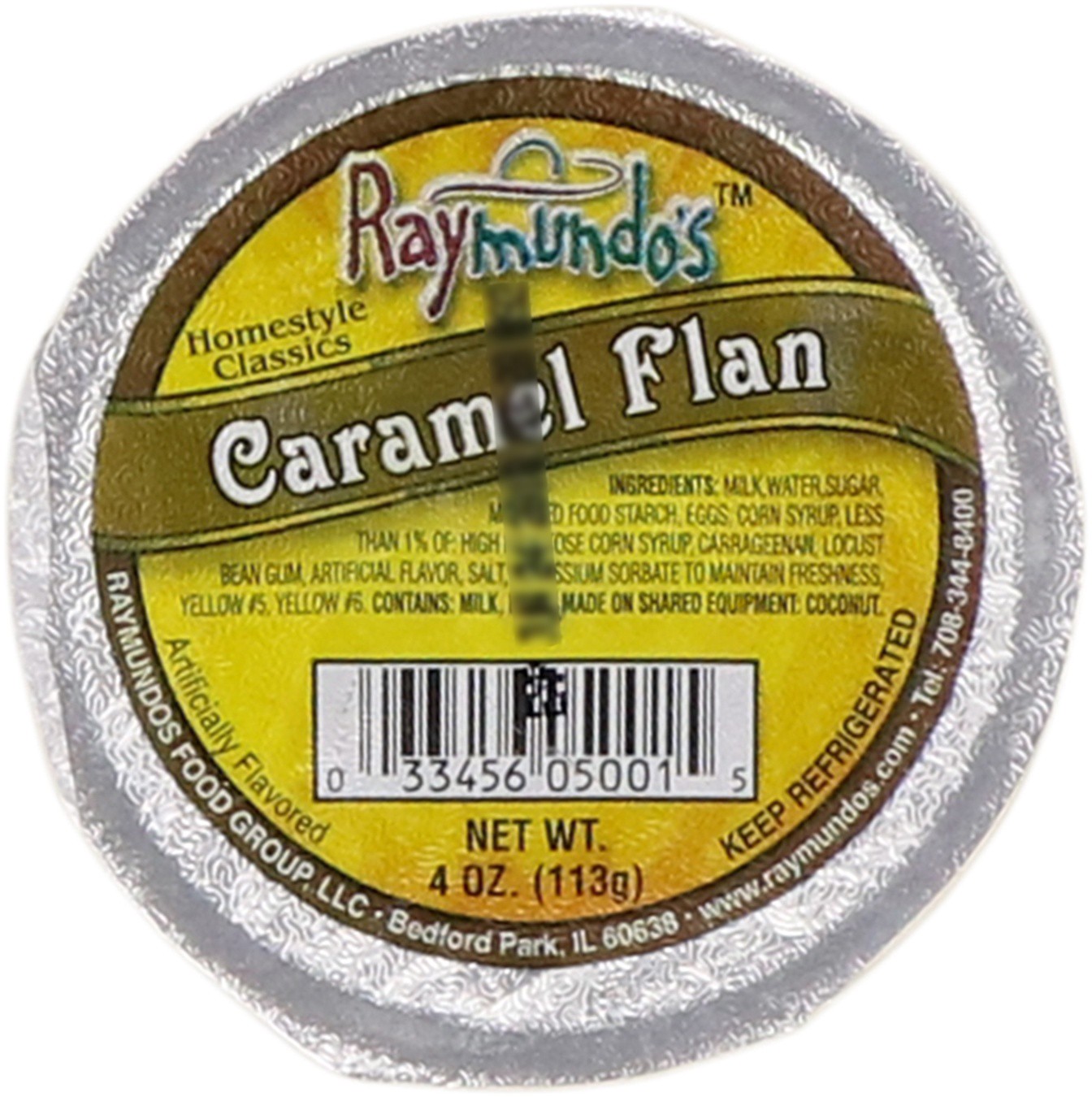 slide 1 of 1, Raymundo's Caramel Flan, 4 oz