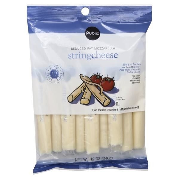 Publix Reduced Fat Mozzarella String Cheese 12 oz Shipt