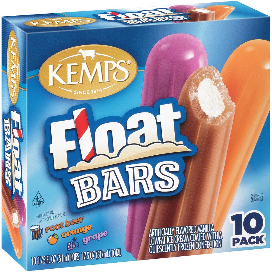 slide 2 of 8, Kemps Float Bars, 21 oz