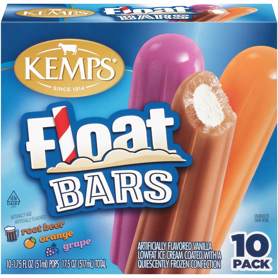slide 1 of 8, Kemps Float Bars, 21 oz