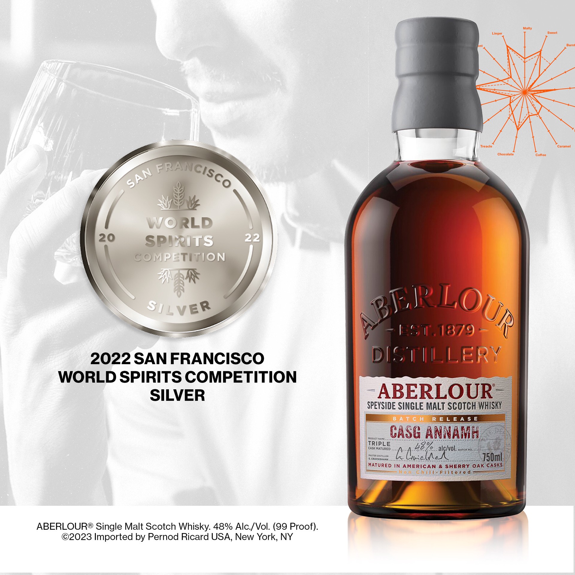 slide 7 of 7, Aberlour Single Malt Scotch Whisky 18 Year Old Double Cask Matured 750mL, 86 Proof, 