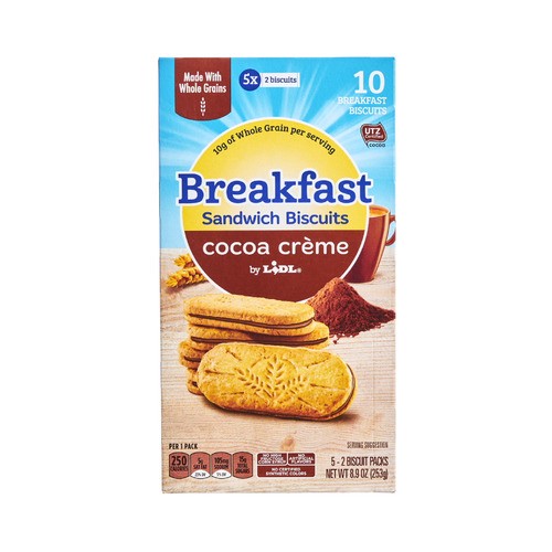 breakfast sandwich biscuits, cocoa créme 8.9 oz Shipt