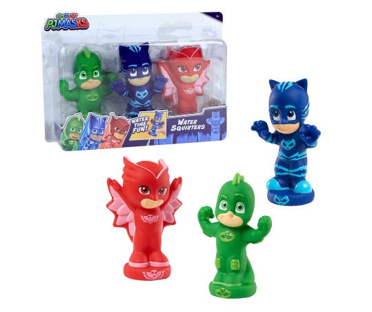slide 1 of 1, PJ Masks Water Squirters 3-Piece Bath Toy Set, 3 pc