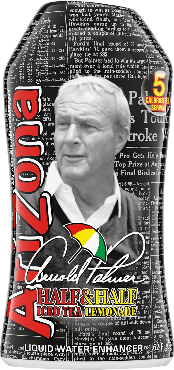 slide 9 of 14, AriZona Arnold Palmer Half & Half Iced Tea Lemonade Naturally Flavored Liquid Water Enhancer, 1.62 fl oz Bottle, 1.62 fl oz