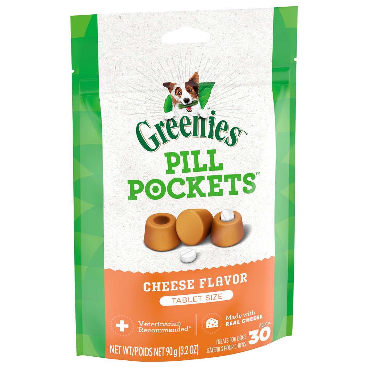 slide 2 of 4, Greenies Pill Pockets Cheese Flavor Treats for Dogs Tablet Size 3.2 oz, 3.2 oz