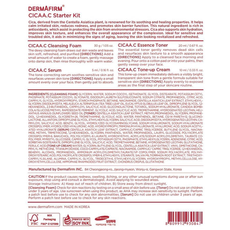 slide 4 of 4, Dermafirm CICAA.C CICA Recipe Trial Kit 1 Kit, 1 ct