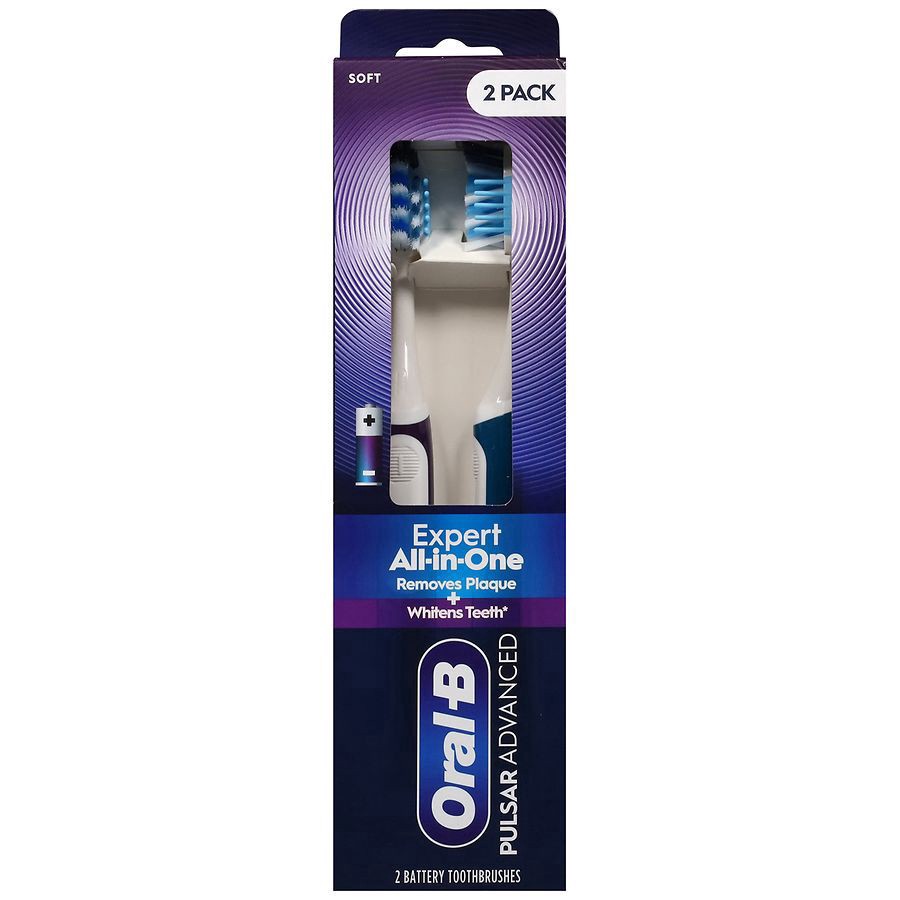 slide 4 of 4, Oral-B Pulsar Advanced All-in-One Soft Toothbrush, 2 Count, 2 ct