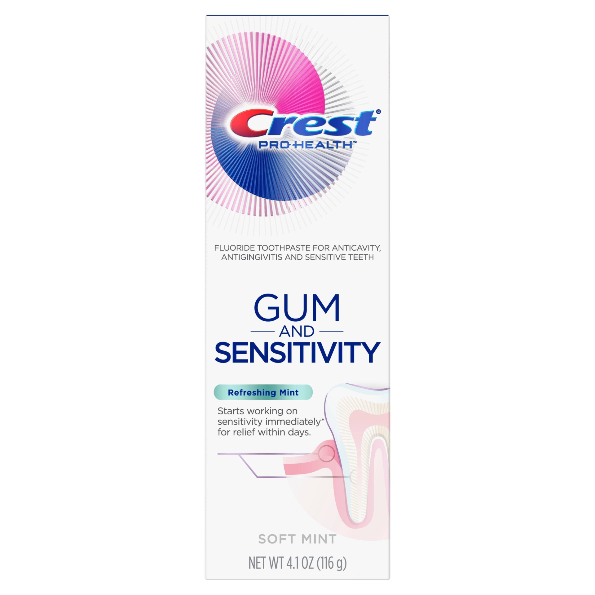 slide 1 of 8, Crest Pro-Health Gum And Sensitivity, Sensitive Toothpaste, Refreshing Mint, 4.1 Oz, 4.1 oz