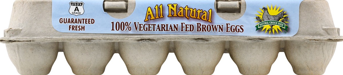 slide 4 of 4, Natural Choice Eggs All Natural Organic Brown Grade A Eggs Large 12 ea, 12 ct
