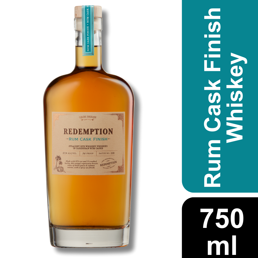 slide 3 of 4, Redemption Cask Series Rum Cask Finish Rye Whiskey 750 ml, 750 ml