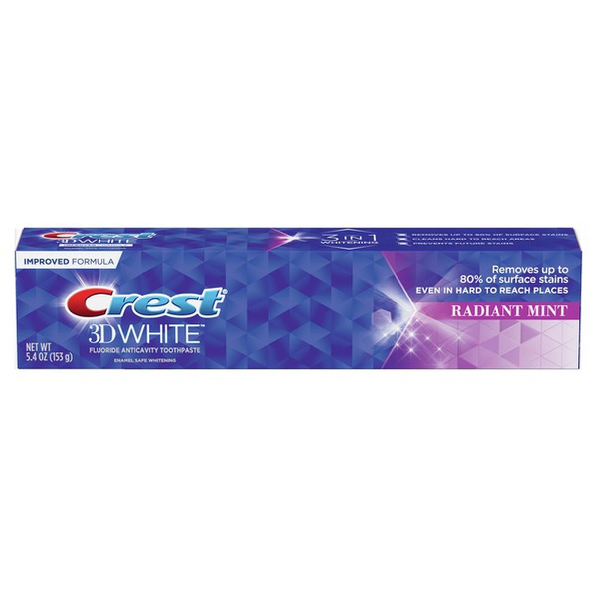 slide 1 of 1, Crest , Whitening Toothpaste Radiant Mint, 5.4 oz