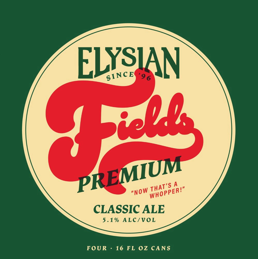 slide 3 of 5, Elysian Fields Premium Ale 4-pack 16oz cans, 64 fl oz