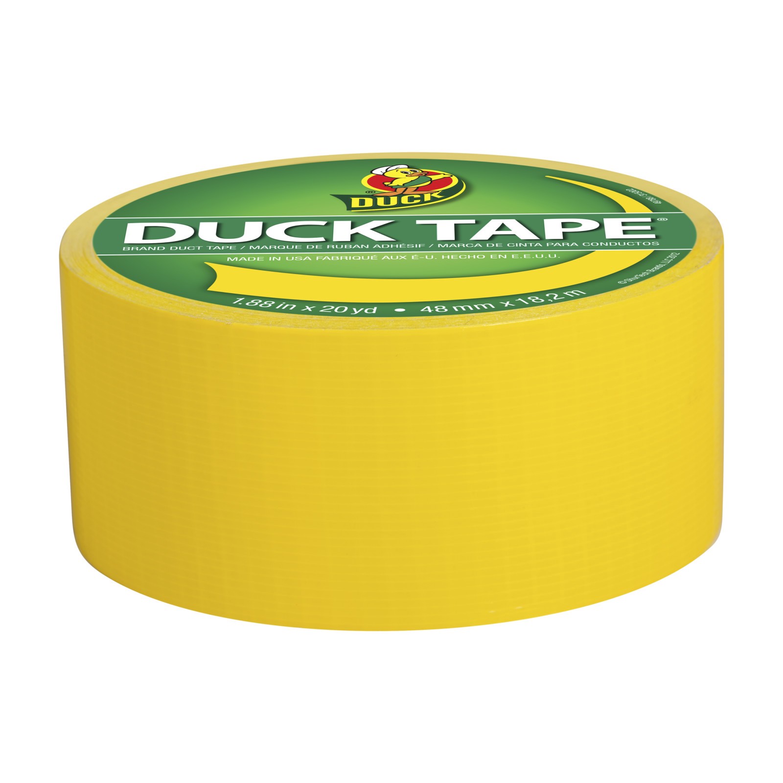 slide 3 of 4, Duck Brand Color Duct Tape - 1.88 Inch X 20 Yard - Yellow, 1.88 in x 20 yd
