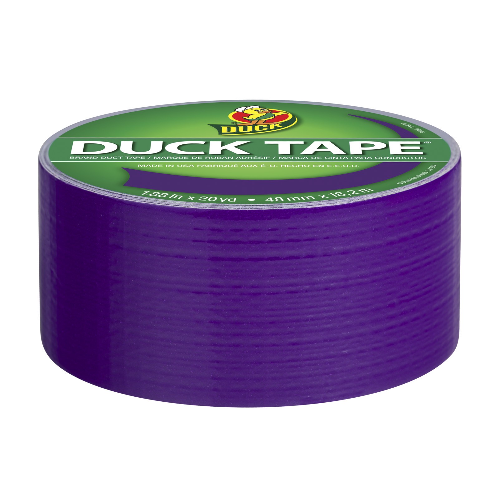 slide 3 of 4, Duck Brand Color Duct Tape - 1.88 Inch X 20 Yard - Purple, 1.88 in x 20 yd