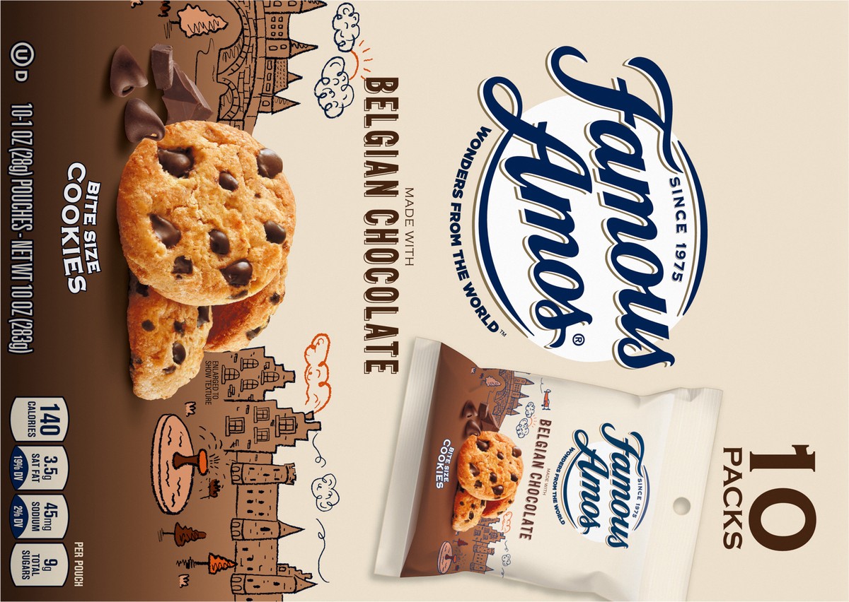 slide 3 of 7, Famous Amos Chocolate Bite Size Cookies, 10 oz