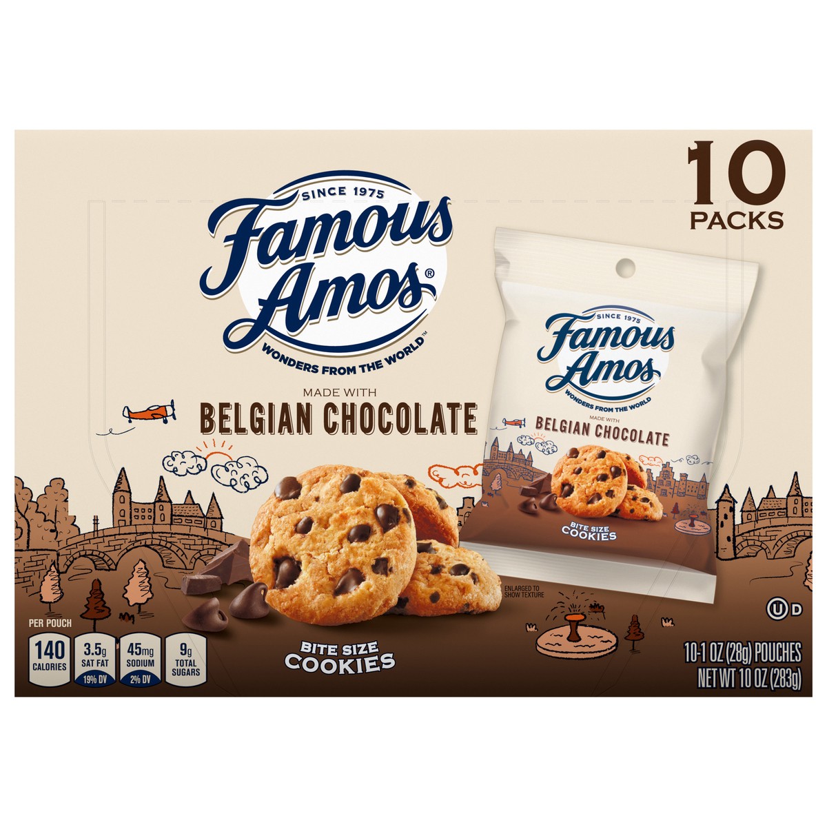 slide 1 of 7, Famous Amos Chocolate Bite Size Cookies, 10 oz