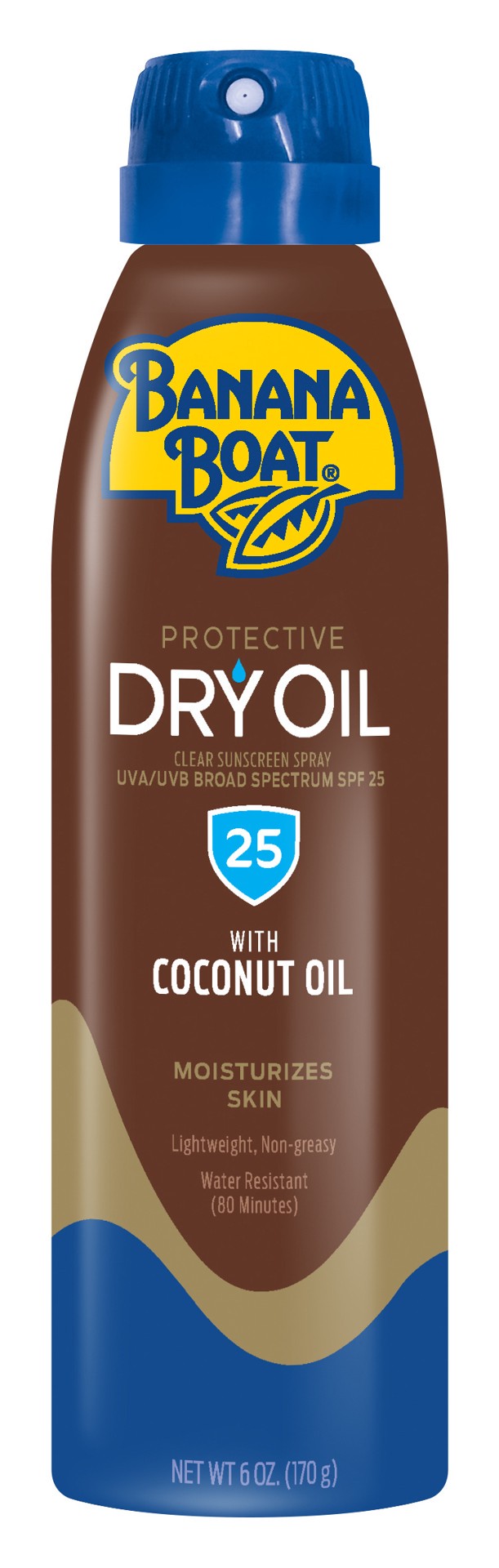 slide 1 of 8, Banana Boat Clear Ultramist Spf 25 Protective Dry Oil Continuous Spray Sunscreen Aerosol Can, 6 oz