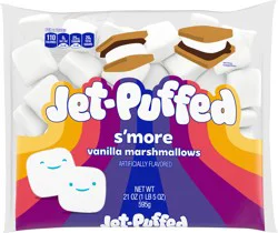 Jet-Puffed S''more Vanilla Marshmallows, 21 oz Bag