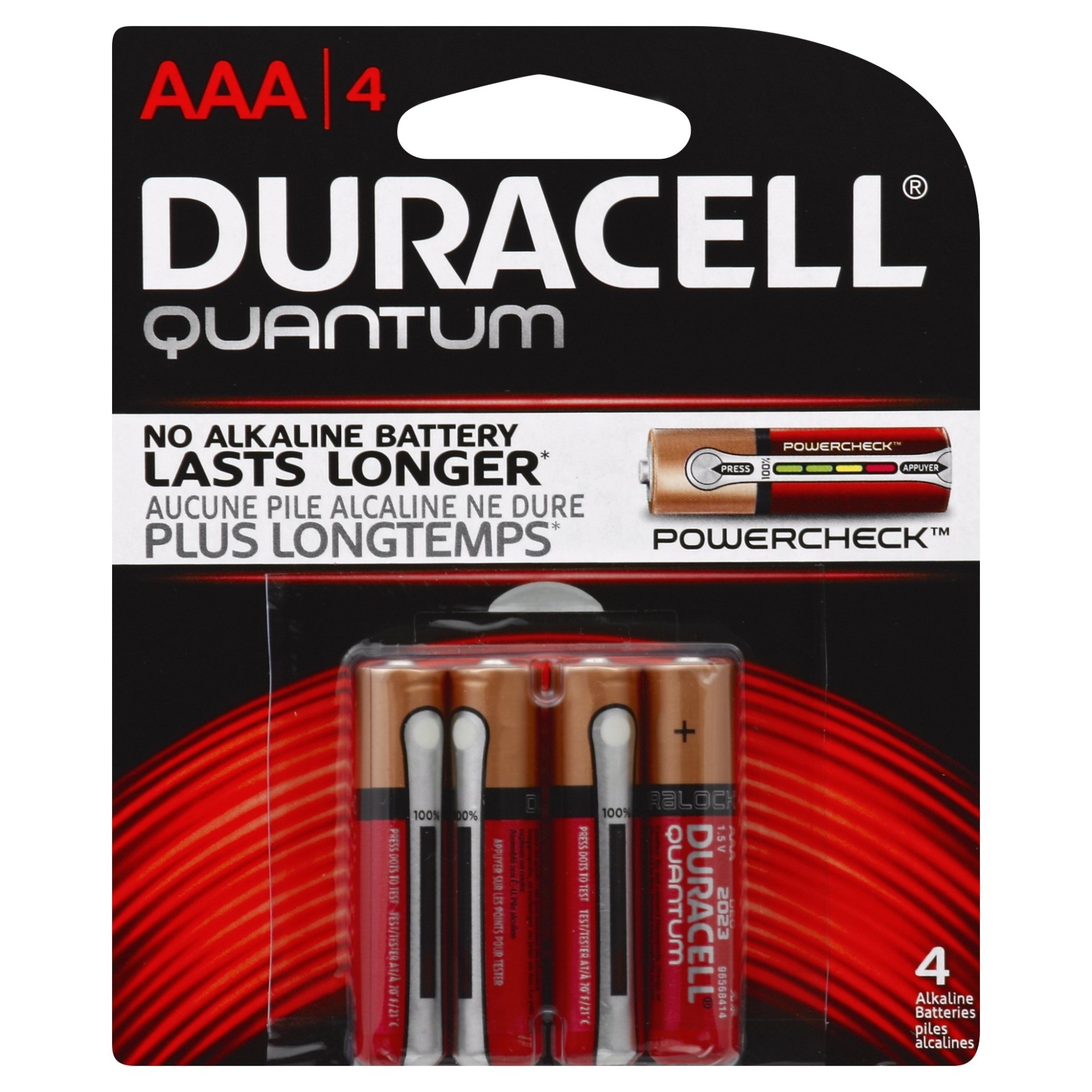 slide 1 of 1, Duracell Quantum Aaa Alkaline Batteries, 4 ct