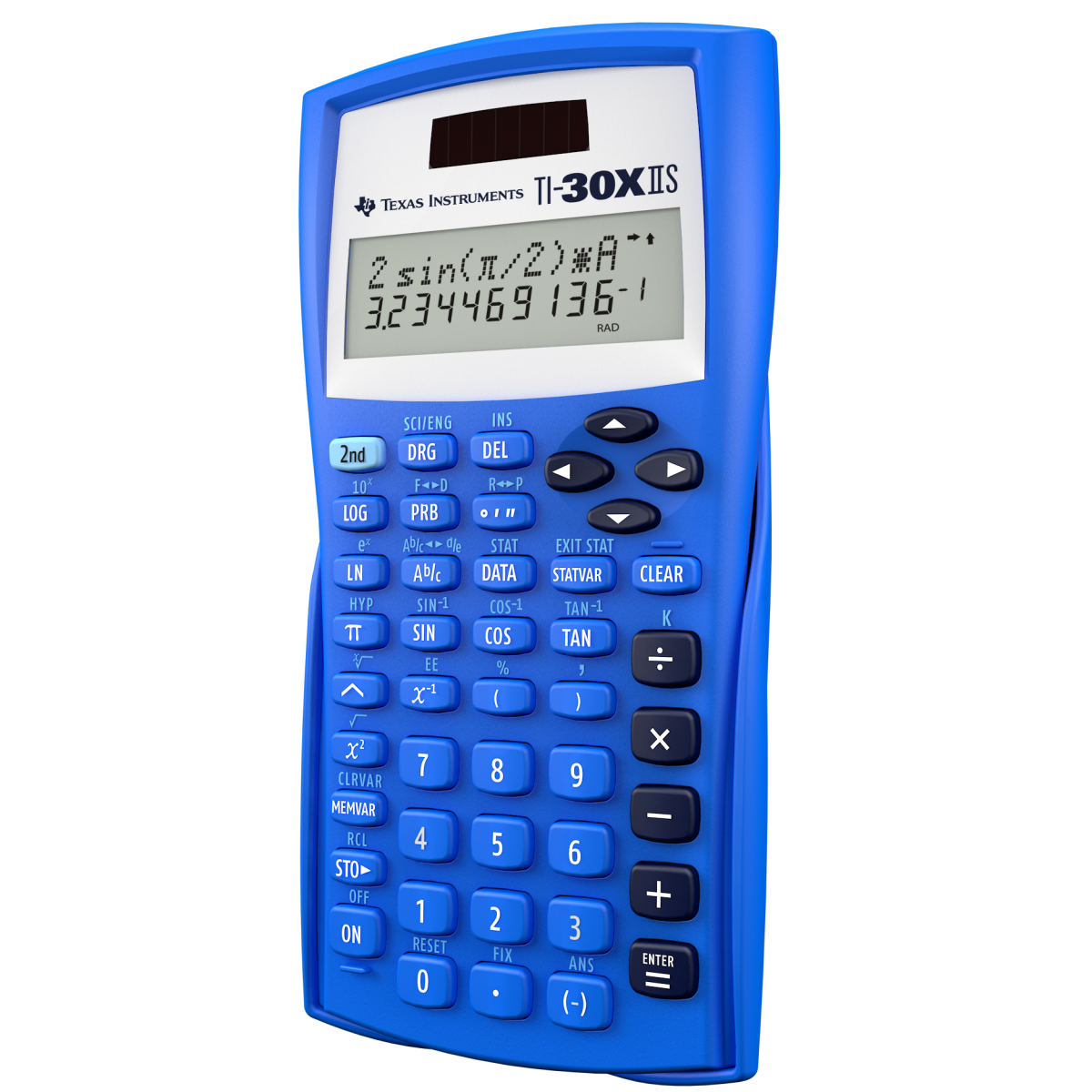 slide 2 of 3, Texas Instruments TI-30X IIS Calculator, Light Blue, 1 ct