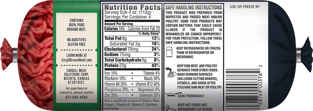 slide 5 of 5, Our Certified 93% Fat/7% Lean Lean Ground Beef 16 oz, 16 oz