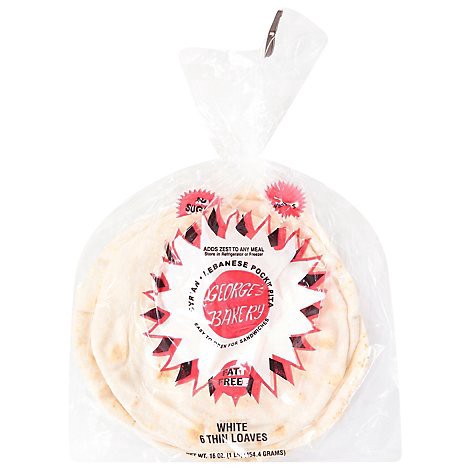 slide 1 of 1, Georges Pita Bread - 16 Oz, 16 oz