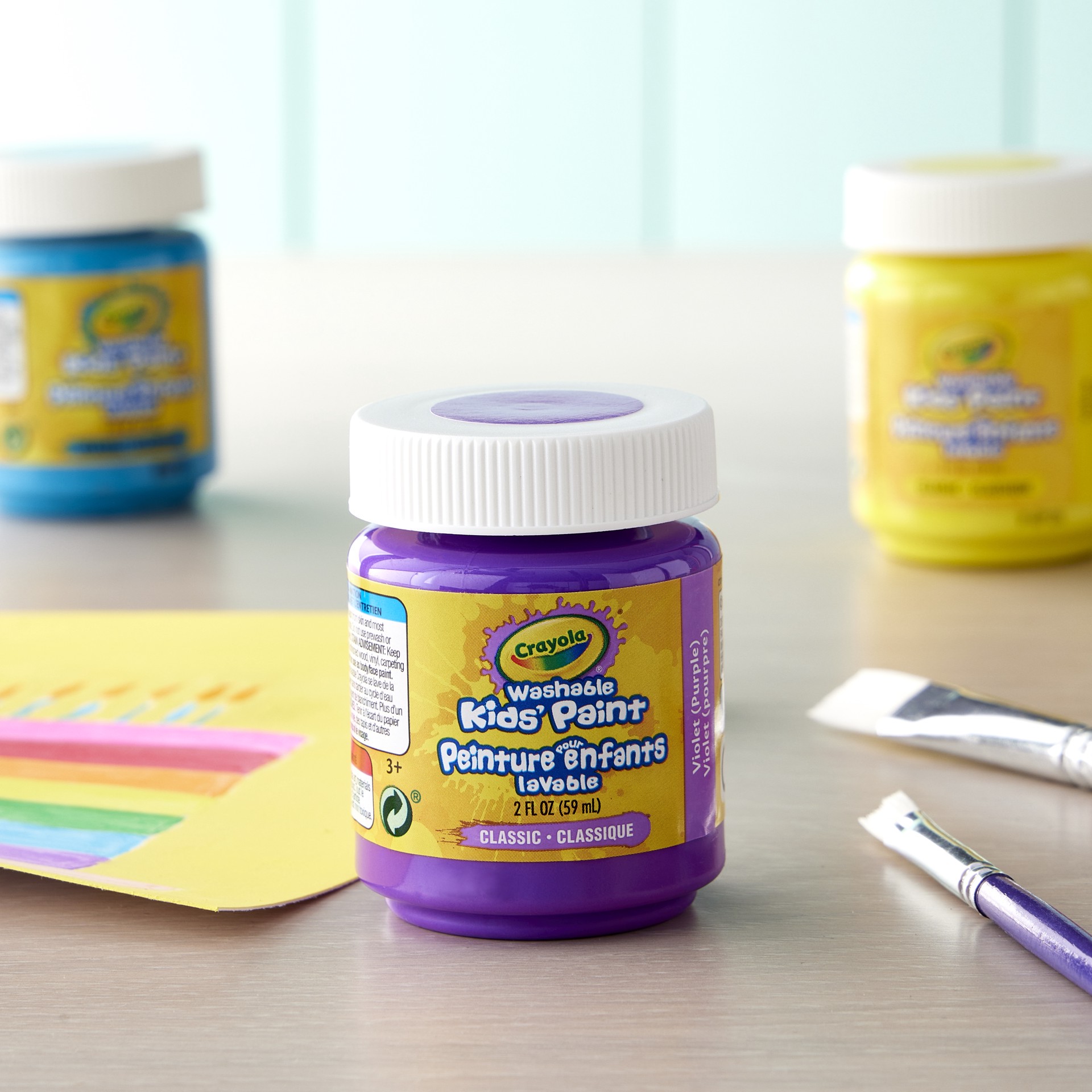 slide 2 of 2, Crayola Washable Kids' Paints - Violet, 2 oz