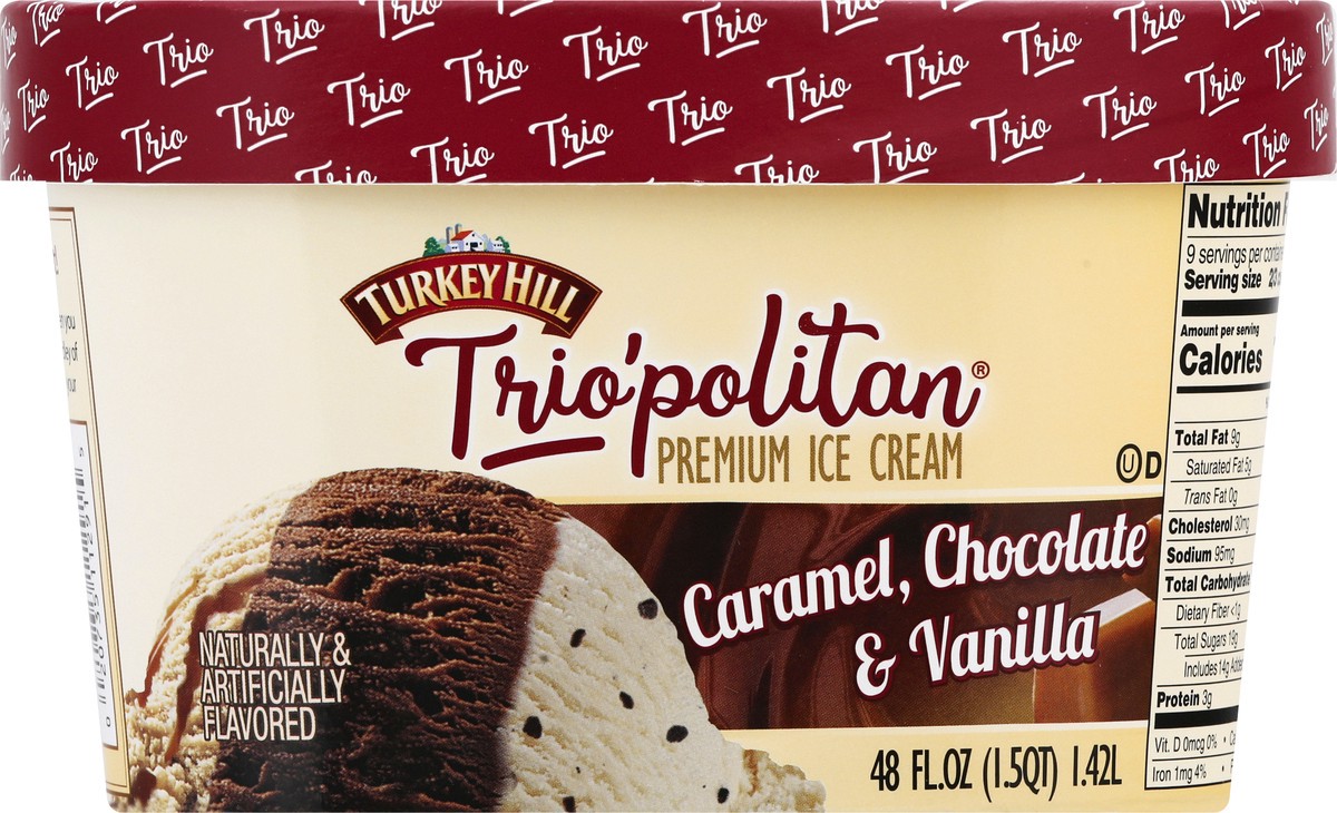 slide 7 of 10, Turkey Hill Caramel Chocolate Vanilla, 48 fl oz