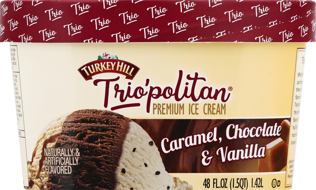 slide 8 of 10, Turkey Hill Caramel Chocolate Vanilla, 48 fl oz