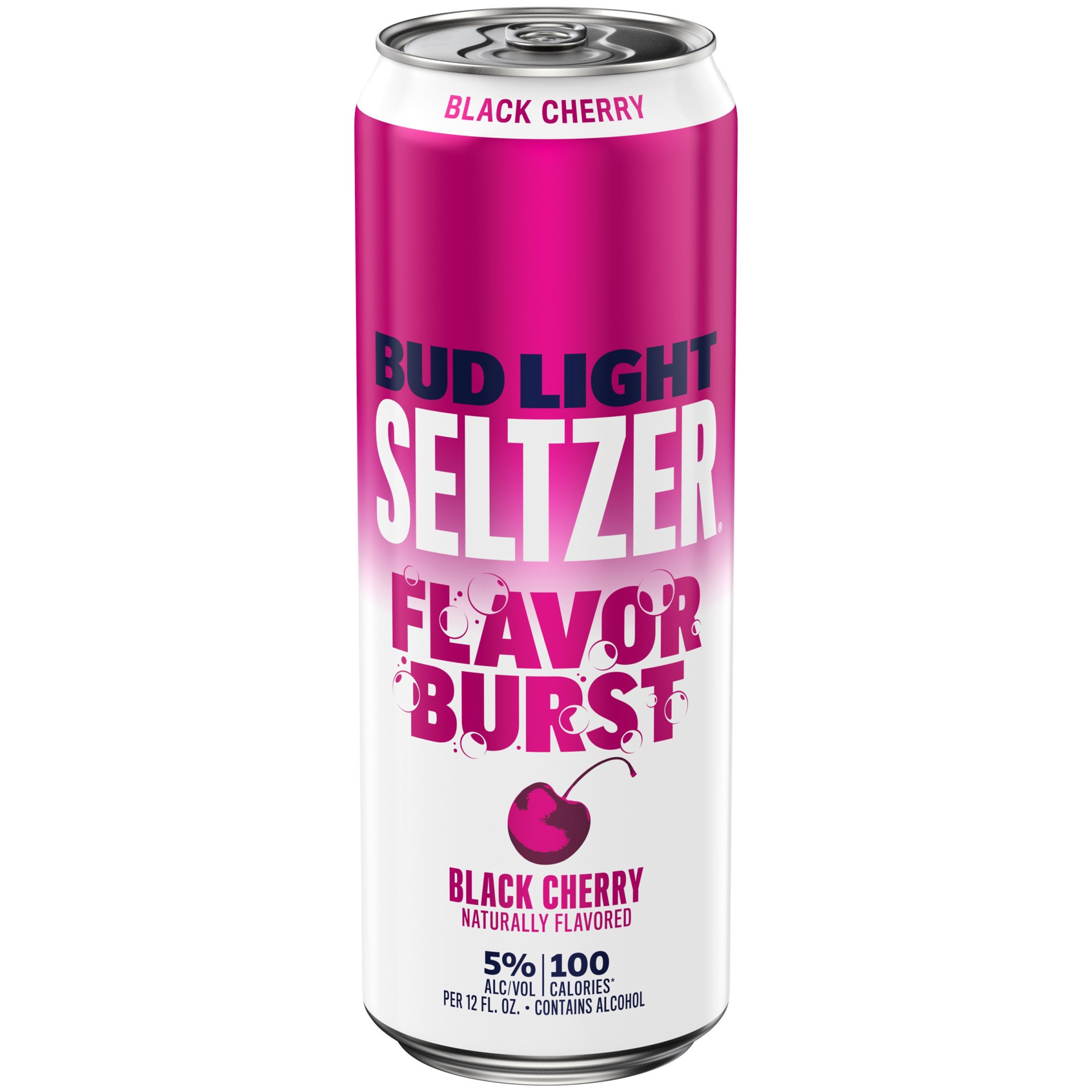 slide 1 of 1, Bud Light Seltzer Flavor Burst Black Cherry 25 fl oz Single Can, 25 fl oz