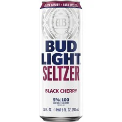 Bud Light Black Cherry Seltzer, 25 fl. oz. Can, 5% ABV