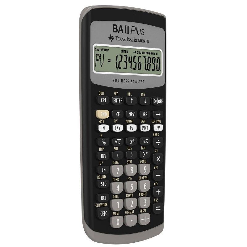 slide 2 of 3, Texas Instruments BAII Plus Calculator, 1 ct