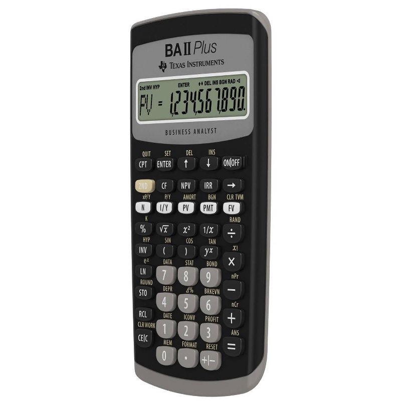 slide 3 of 3, Texas Instruments BAII Plus Calculator, 1 ct