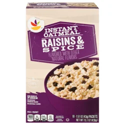 Giant Raisins & Spice Instant Oatmeal - 10 ct