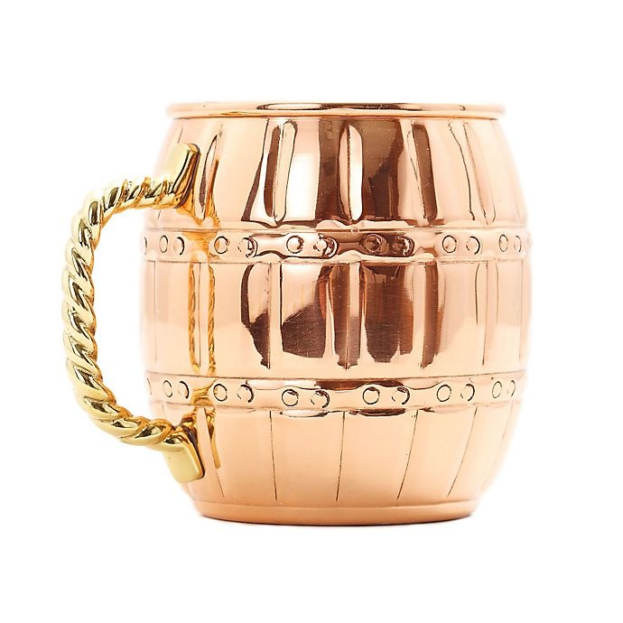 slide 1 of 1, Old Dutch International Moscow Mule Barrel Mug - Solid Copper, 16 oz