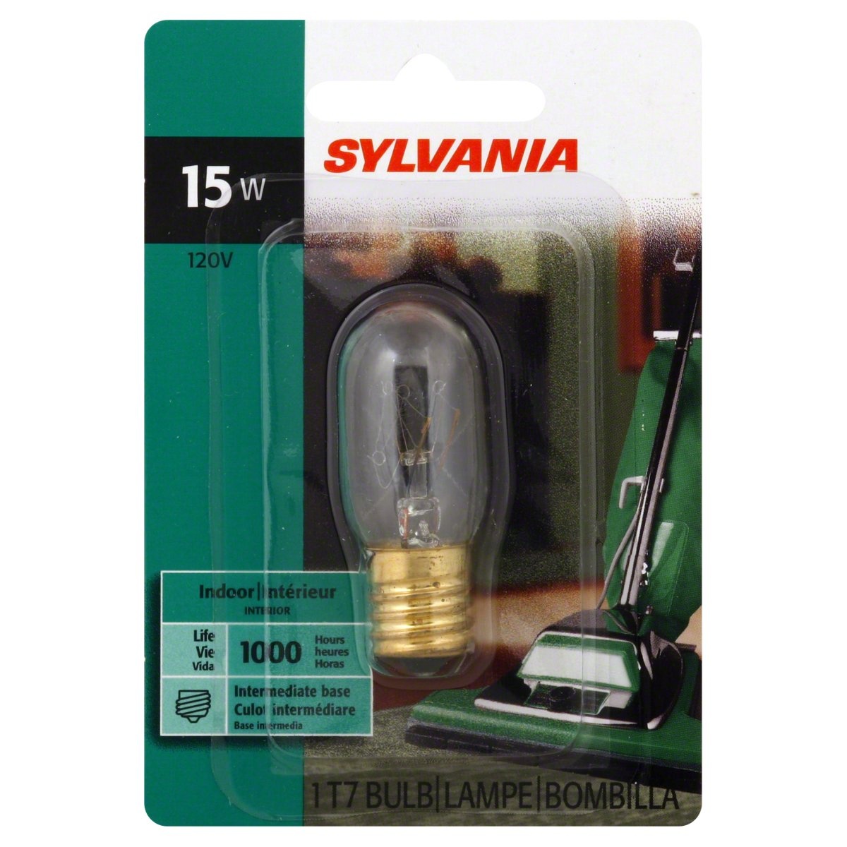 slide 1 of 1, Sylvania 15 Watt Indoor Light Bulb, 1 ct
