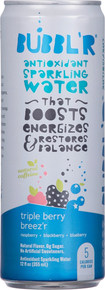 slide 1 of 13, BUBBL'R Triple Berry Breez'r Antioxidant Sparkling Water - 12 oz, 12 oz