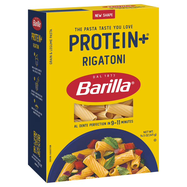 slide 1 of 1, Barilla Protein+ Rigatoni 14.5 oz, 14.5 oz