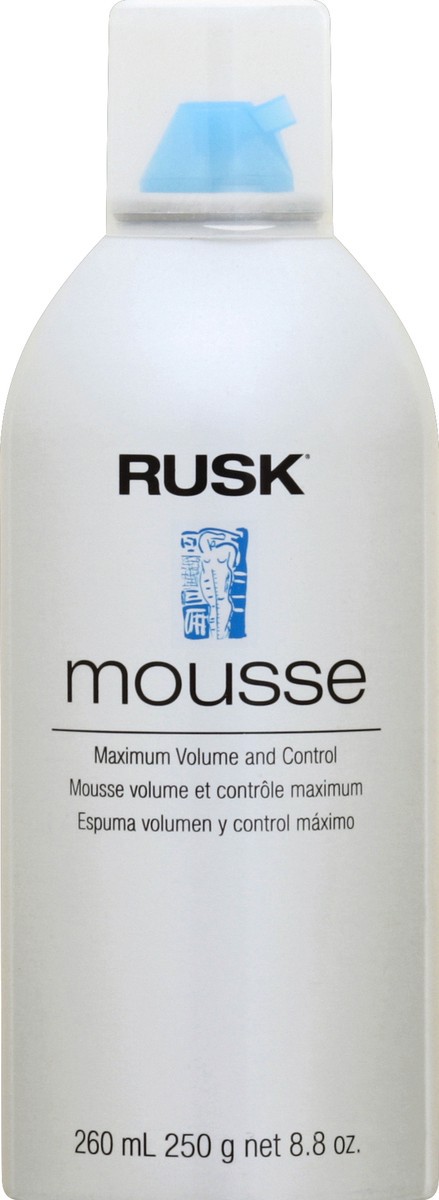 slide 1 of 3, Rusk Hair Mousse, 9.2 oz